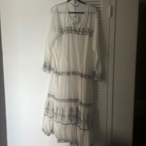Zara dress embroidered